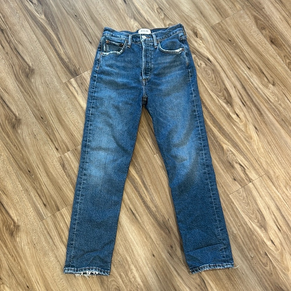 AGOLDE Dark Wash Ankle Jean